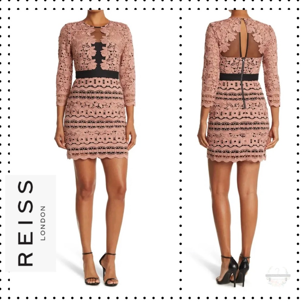 NWT REISS - Lenny Lace Mini Dress 10